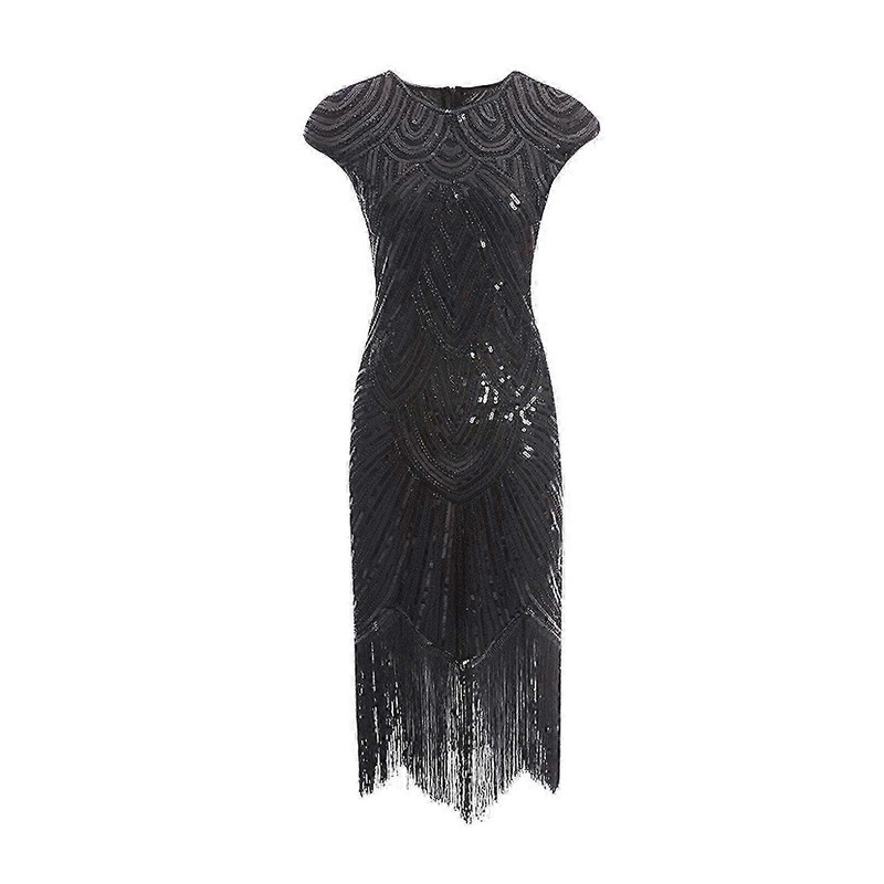 Vintage 1920s Evelyn Flapper Dress for Women, Sequin Cocktail Party Dress, Great Gatsby Themed Outfit, Retro Style Evening Gown | Fruugo SG