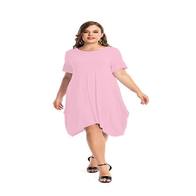 Women Dresses Summer Plus Size Casual Short Sleeve O Neck Party Wedding Lounge Modal Cotton Dress 7XL 6XL 5XL Black White Red | Fruugo SG