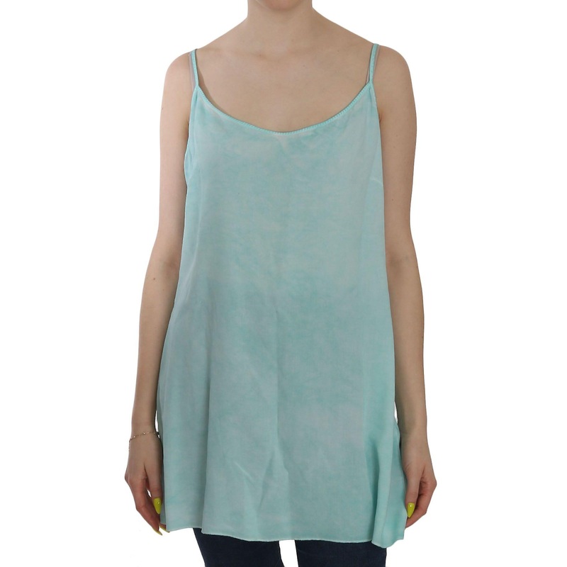 Blue Sleeveless Spaghetti Dress Blouse | Fruugo SG