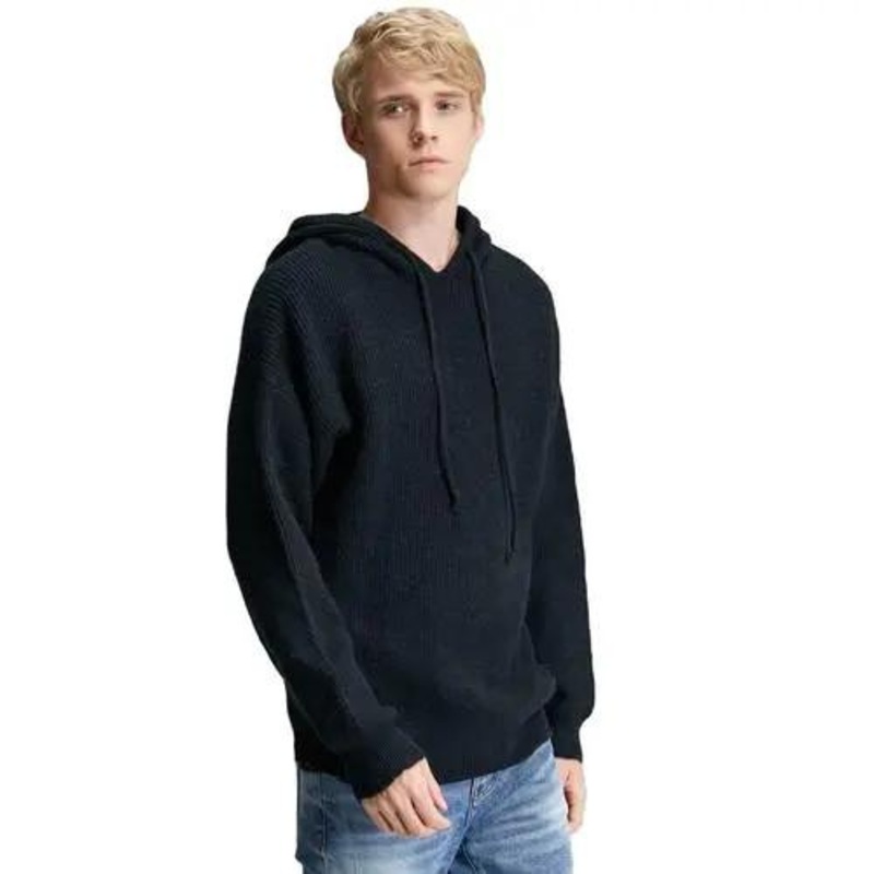 Custom Make OEM & ODM Men Sweaters Jacquard Cartoon Pullover Knitwear Fashion Knit Sweater Crew Neck Cotton Black Custom Sweater – Sweater price|L