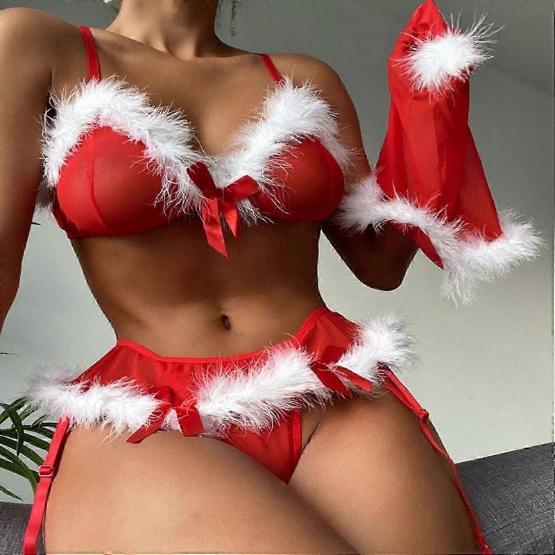 Elegant Plus Size Christmas Lingerie Set for Role Play Women | Fruugo SG
