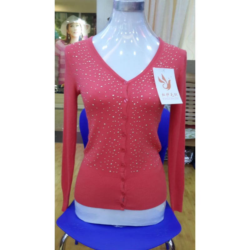 Lady V-Neck Cardigan Sweater – Sweater price|S