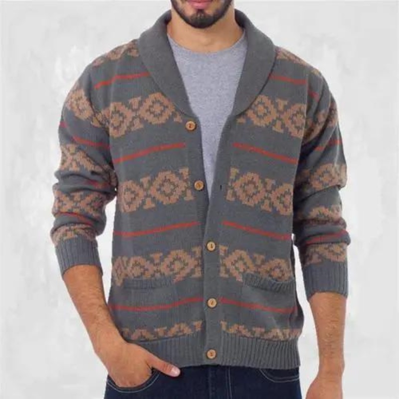 OEM Winter Warm Knitted Men Sweaters Solid Color Custom Fashion Autumn and Winter Knitted Sweater – Sweater price|Free Size