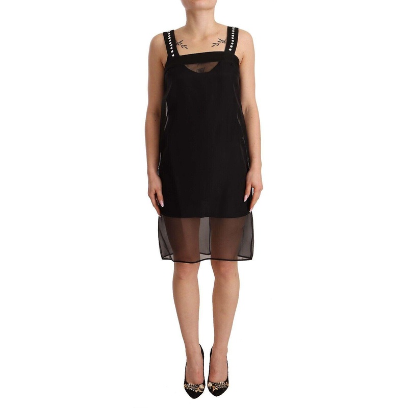 Silk Stretch Crystal Sheath Mini Dress | Fruugo SG