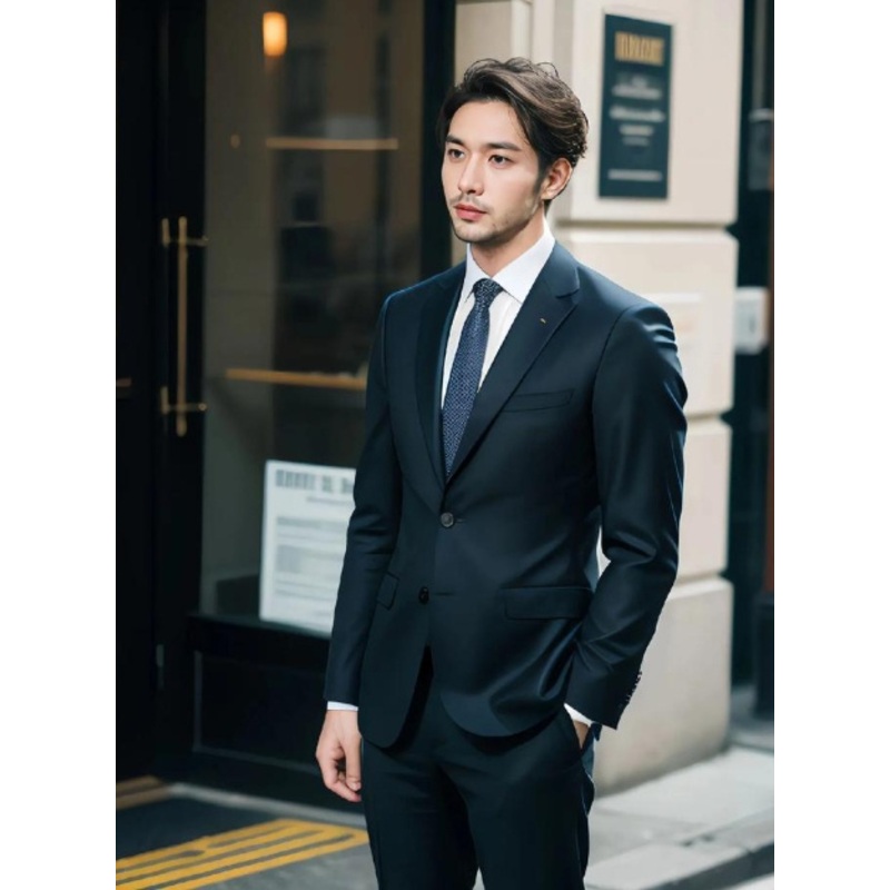 7772 Customized Wool Intimate Coat Coat Mens Business Exquisite Double-Breasted Fashion High-Grade Lapel Intimate Suit Men – Suit price|2XL