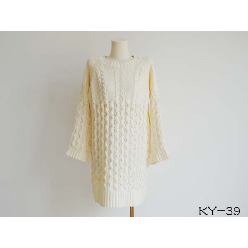 Crew Neck Knitted Long Sleeve Woman Sweaters and Pullovers Dress – Sweater Women price|S