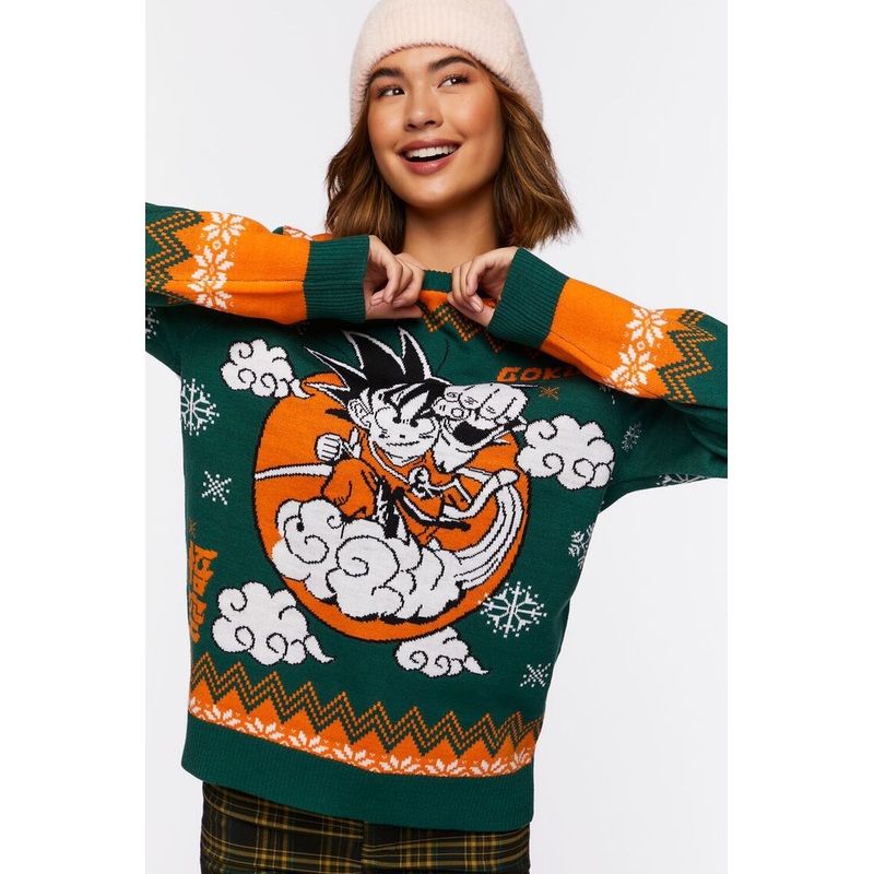 Fashion Crew Neck Knitted Winter Men Clothes Long Sleeve Jacquard Pullover Knitwear OEM Goku Christmas Graphic Sweater – Goku Christmas Sweater and Knitted Sweater price|S M L XL XXL Custom Accepted