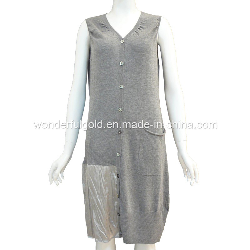 Fashion Dress with Satin – Sweater Dress price|S