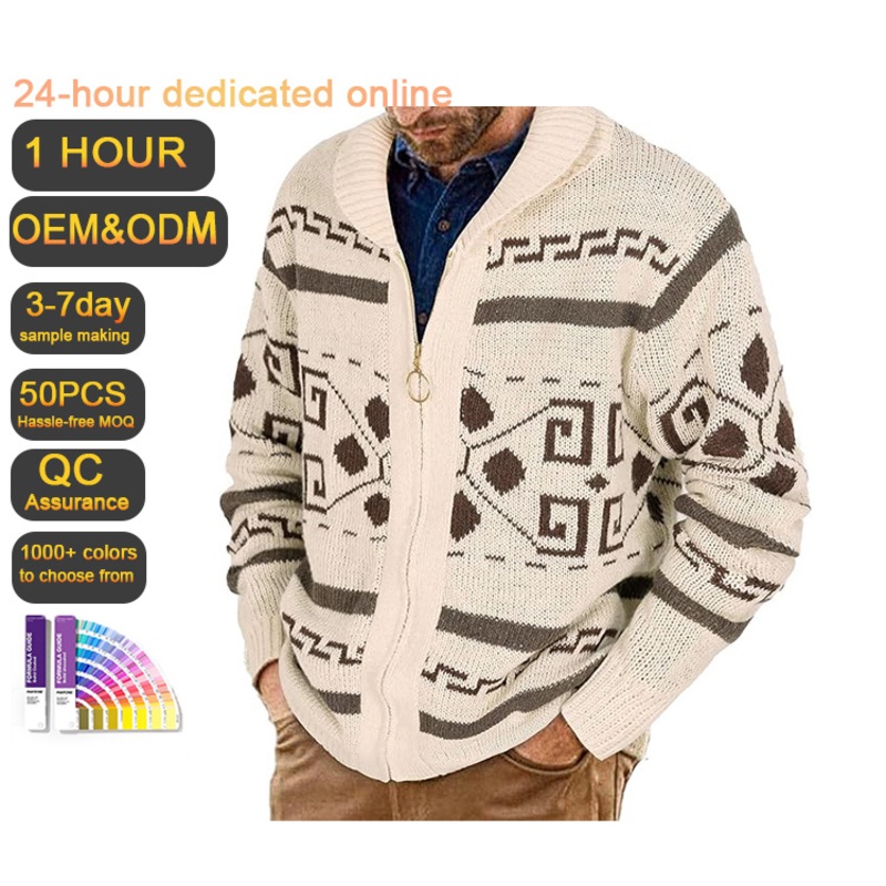 Imb063 Customized Pullover Winter Warm Mens Designer Fuzzy Jacquard Knitted Sweater – Custom Logo Crew Neck Knitted Mens Sweater and Custom Logo Designer Luxury Men price|S/M/L/XL