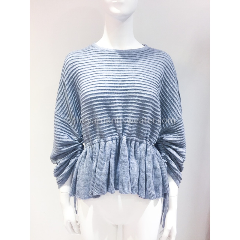 Ladies Knitted Fancy Gathered, Ottomen Knit Pullover – Ladies Knitted Fancy Gathered Top and Ottomen Knit Pullover price