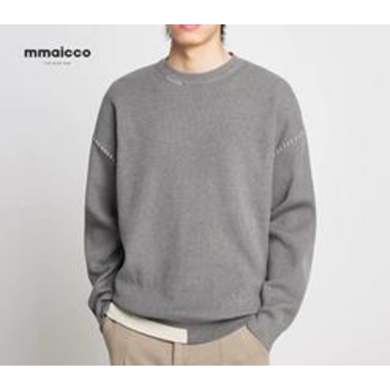 Mens Clothing Autumn and Winter 2022 New Thickened Warm Round Neck Sweater Mens Bottomed Sweater Coat Trend – Cloth price|S