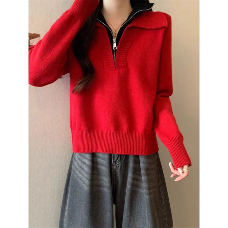 This Years Popular Beautiful Set Skirt for Womens Autumn and Winter Vacation, Two Red High Necked Sweaters, Half Body Skirt, Small Fragrant Style Two-Piece Se – This Years Popular Beautiful Set Skirt for price|Free Size