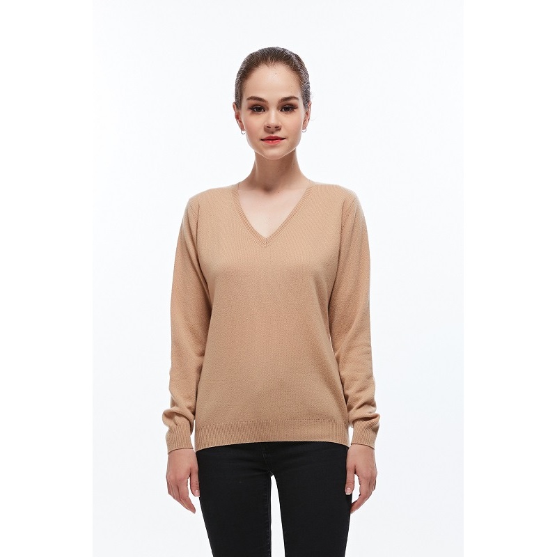100% Cashmere Women Basic V Neck Pullover – Cashmere V Neck Pullover price