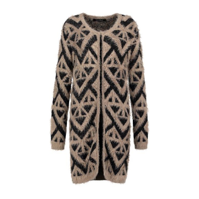 2018 Lady Computer Knitting Sweater Jacqurd Pattern Knitwear Long Coat Cardigan – Jacquard and Knitwear price|S