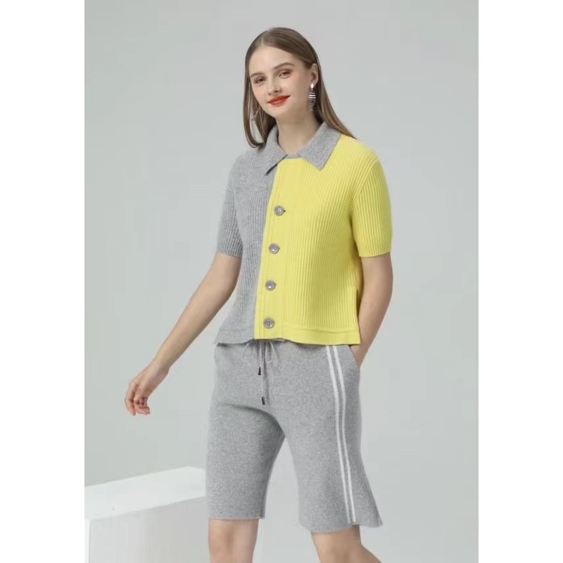 2024 Hot Sale 100% Cashmere Ladies Half -Sleeves-Sweater Sports – Sweater Sports and Ladies Sweater price|S