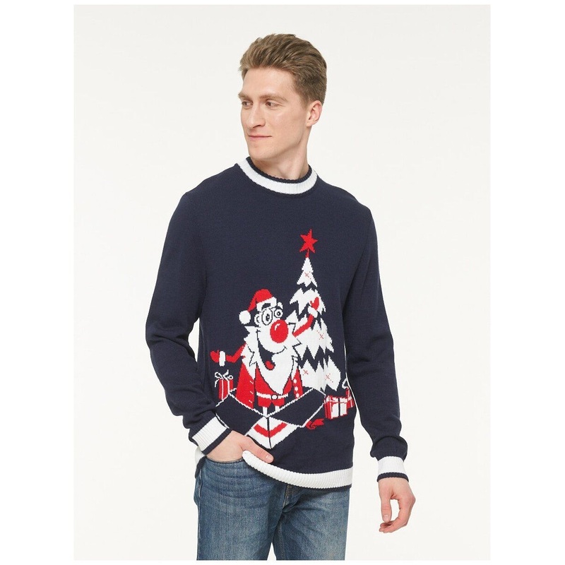 Custom Crew Neck Ugly Christmas Pullover Knitted Jumpers Knitting Sweaters for Men – Ugly Christmas Sweater and Funny Knit Sweaters for Men Knitwear price|S M L XL XXL Custom Accepted