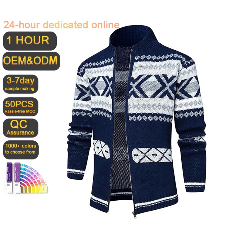 Imb062 Customized Mens Long Sleeve Casual Comfortable Cardigan Sweater Shawl Collar Soft Fabric – Cable Knit Jumper and Designer Knitted Cardigan Sweater price|S/M/L/XL