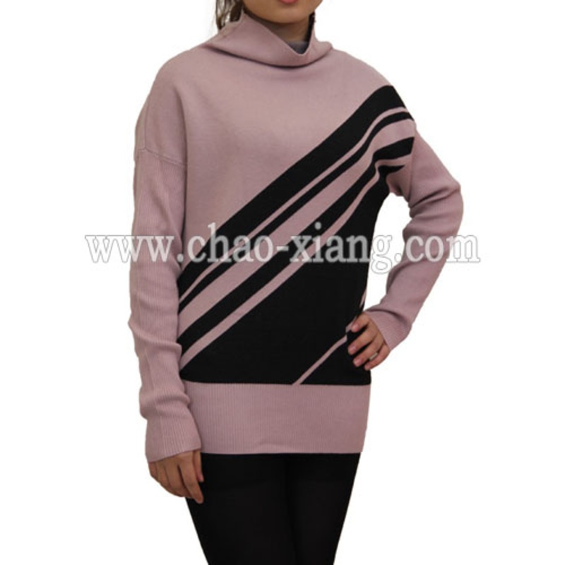 Ladies Knitted Clothes with Jacquard (CX12S019) – Knitted Clothes and Clothes price