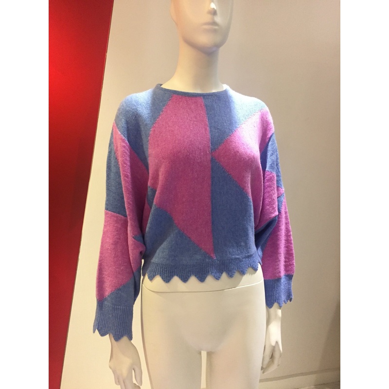 Ladies Round-Neck Long Sleeves, Contrast Colour Pullover – Ladies Knitted Pullover and Ladies Sleeveless Sweater price|S