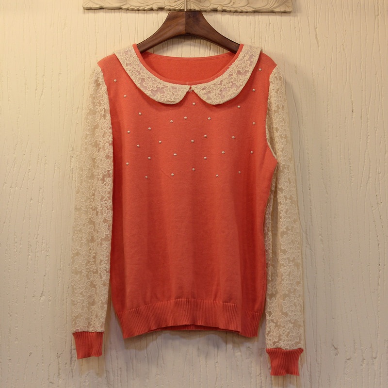 Lady Knittted Pullover Lace Fashion Sweater – Casual Sweater and Fashion Sweater price|S