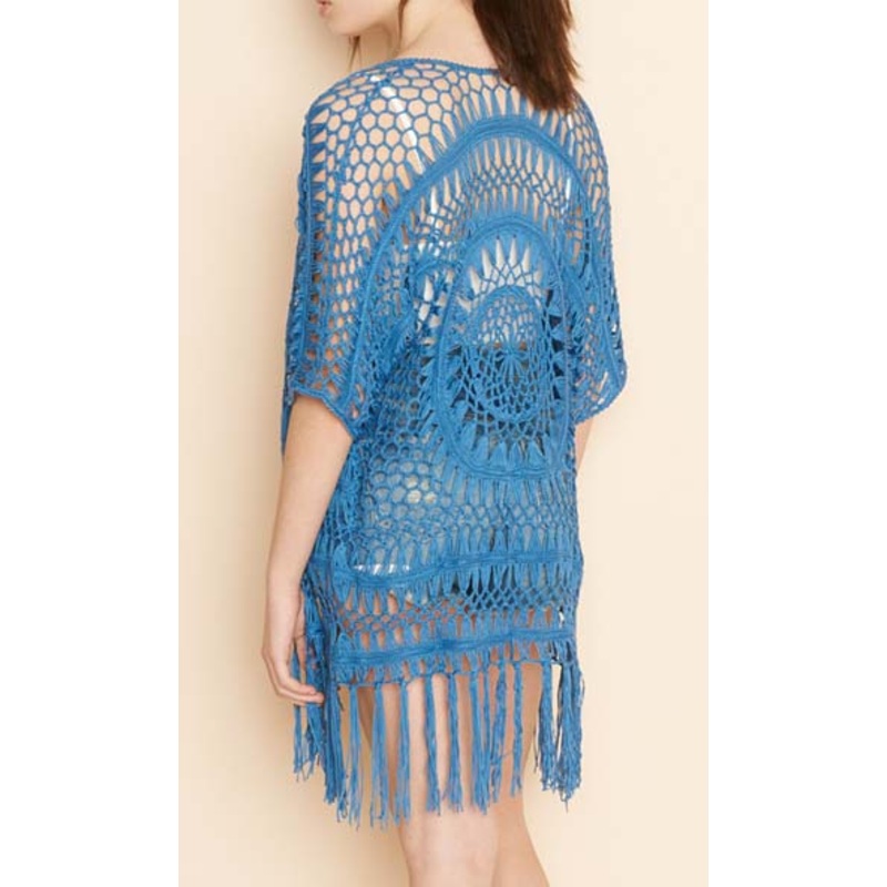 Lady Long Crochet Cardigan with Fringe – Crochet and Fringe price|L