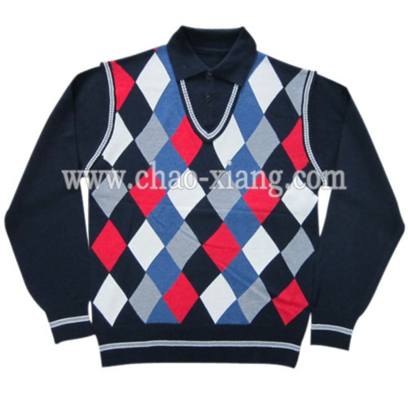 Mens Fashion Argyle Knitting Clothing (CX12M008) – Clothing and Knitting Clothing price