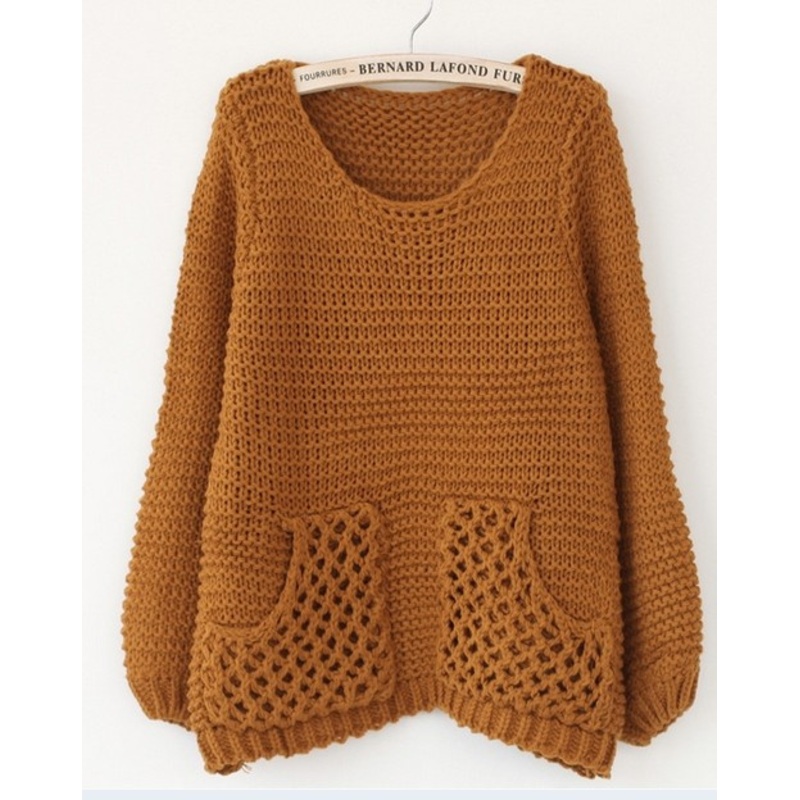 Pocket Knitting Sweater (BT8001) – Knitted Sweater and Women Sweater price|S