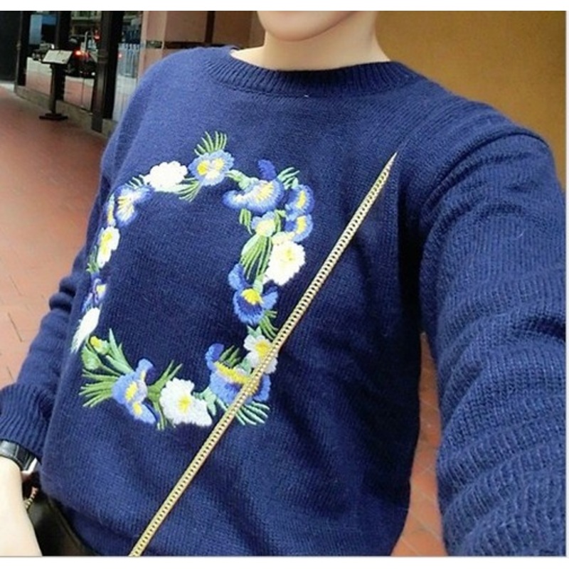 Embroidery Sweater (BT9080) – Knitted Sweater and Women Sweater price|S