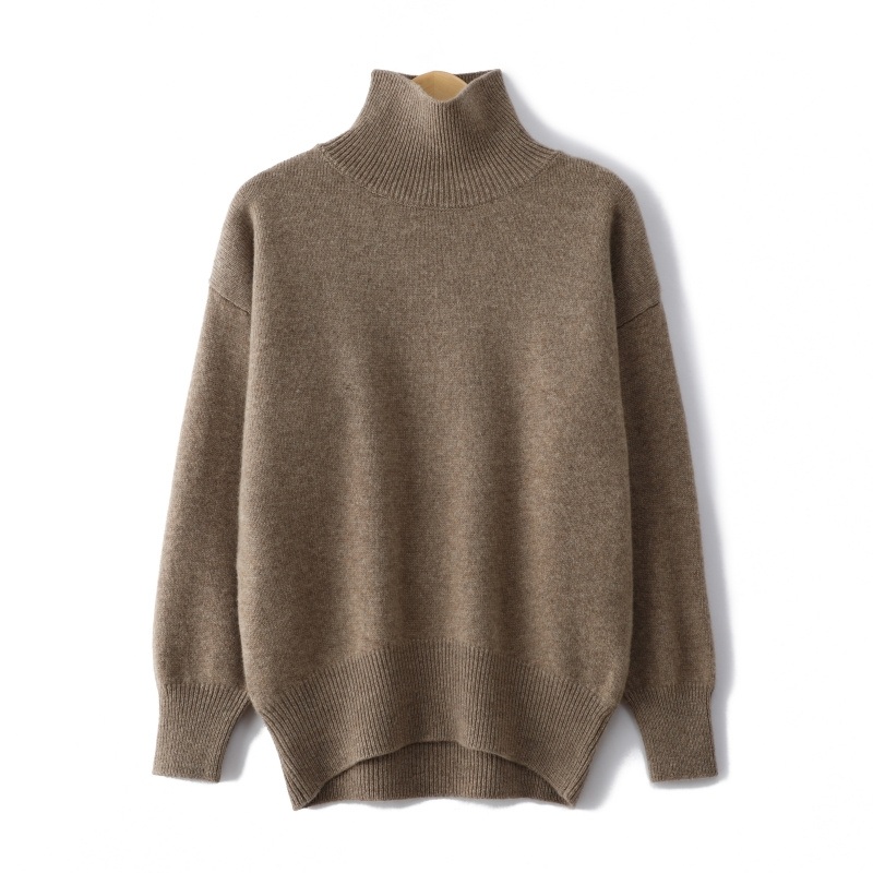Factory Customize Women 100% Cashmere Sweater Pullover Thick Turtleneck Premium Quality – Sweater and Pullover price|S