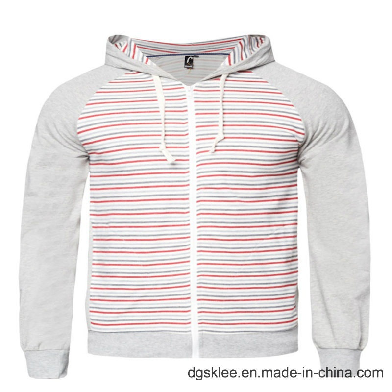 Men Red Striped 100%Cotton Fleece Fabric Hoody (SKH9867) – Hoody and Fashion Hoody price|S