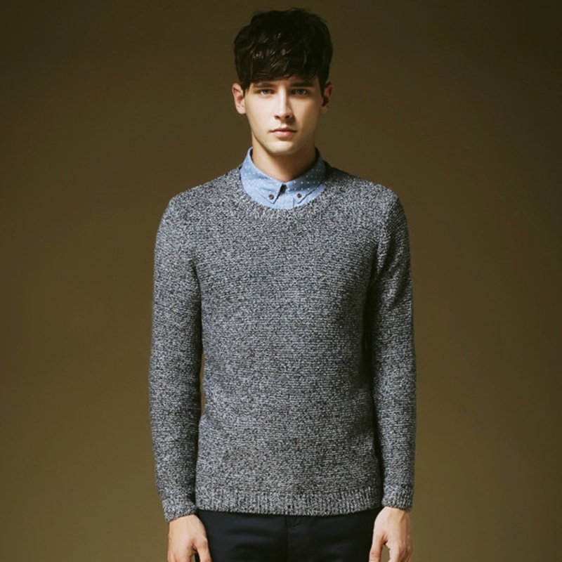 Wholesale Fashion Clothing Pullover Pure Color Knitted Men Sweaters – Purecolor and Pullover price|S