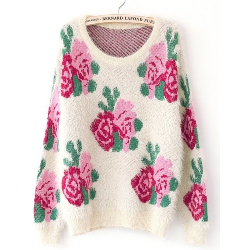 Knitted Sweater Jacquard Weave (BTX823) – Knitted Sweater and Women Sweater price|S