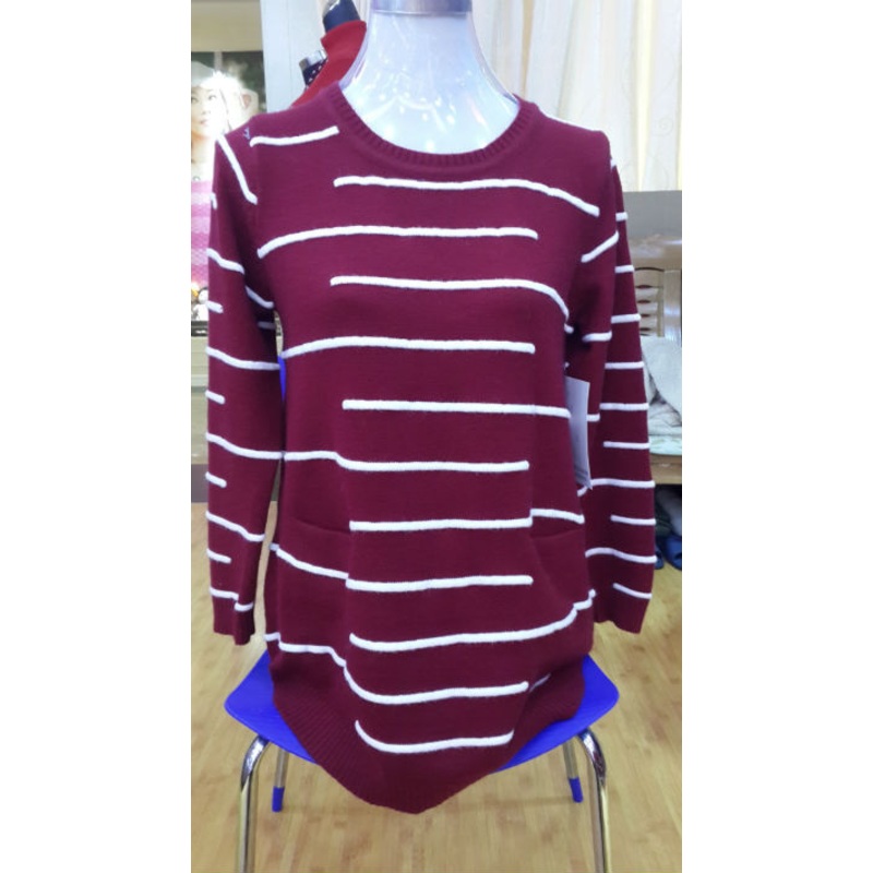 Lady Round Collar Pullover Sweater – Sweater price|S