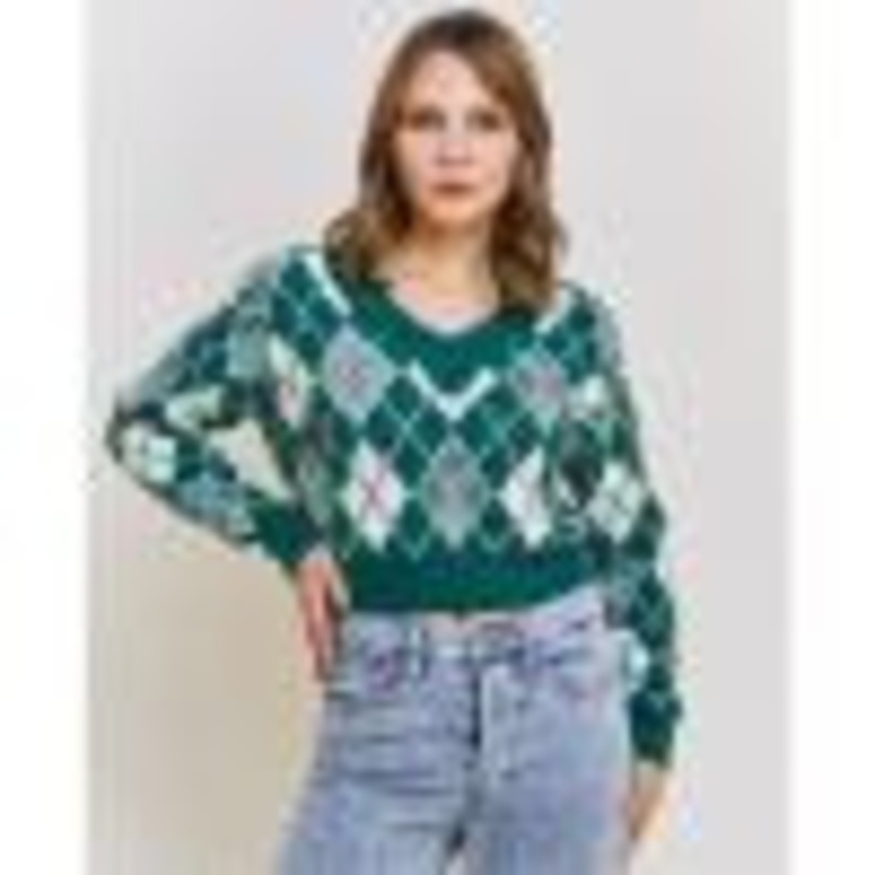 Zxx-21036 Ladies Sweater Pullovers Crop Top – Knitwear Manufacturer price|S