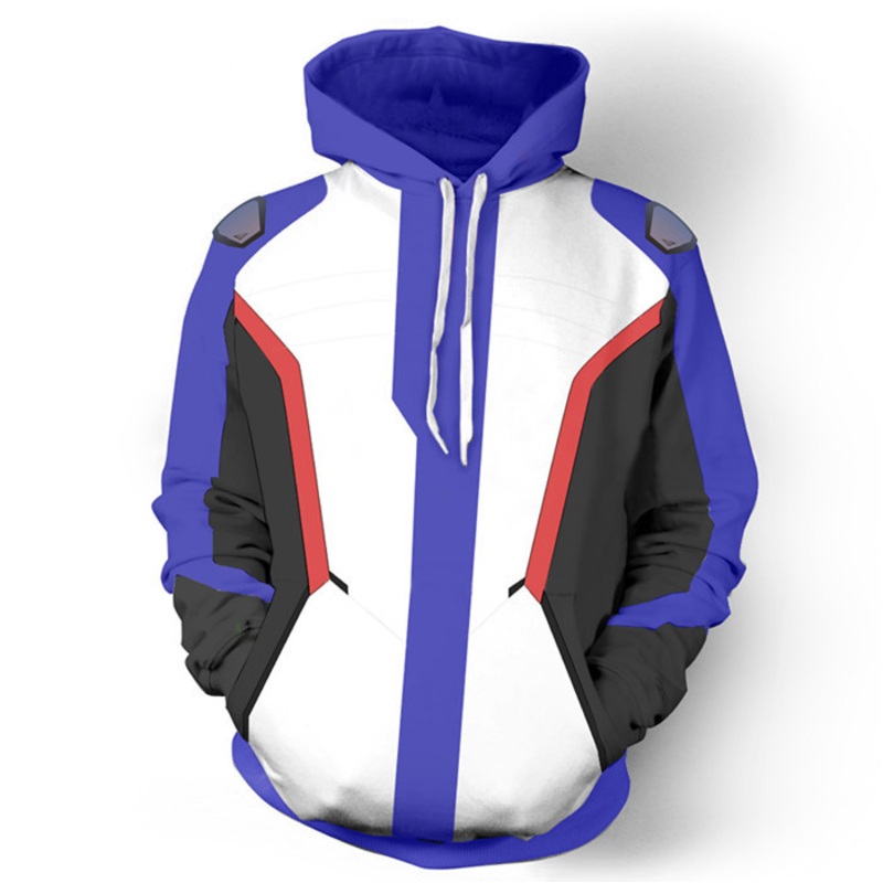 2017 New Hot Game Watch Mens Hoodies Soldier 76 Jackets Cosplay Costumes Coat Sweatshirts Halloween Outdoor Clothes – Watch Hoodies Sweater and Dva Hoodies Sweater price|S