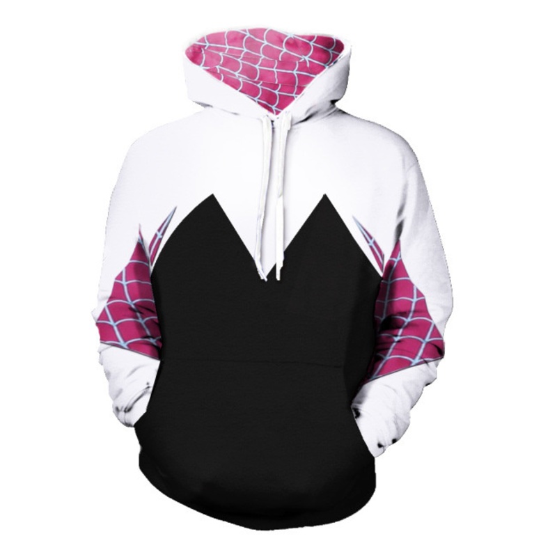 2017 New Hot Gwendolyn Maxine Stacy Spider-Gwen Gwen Stacy Hoodies Cosplay Costumes Coat Sweatshirts Halloween Outdoor Clothes – Gwendolyn Maxine Stacy Hoodies Sweater and Spider-Gwen Hoodies Sweater price|S