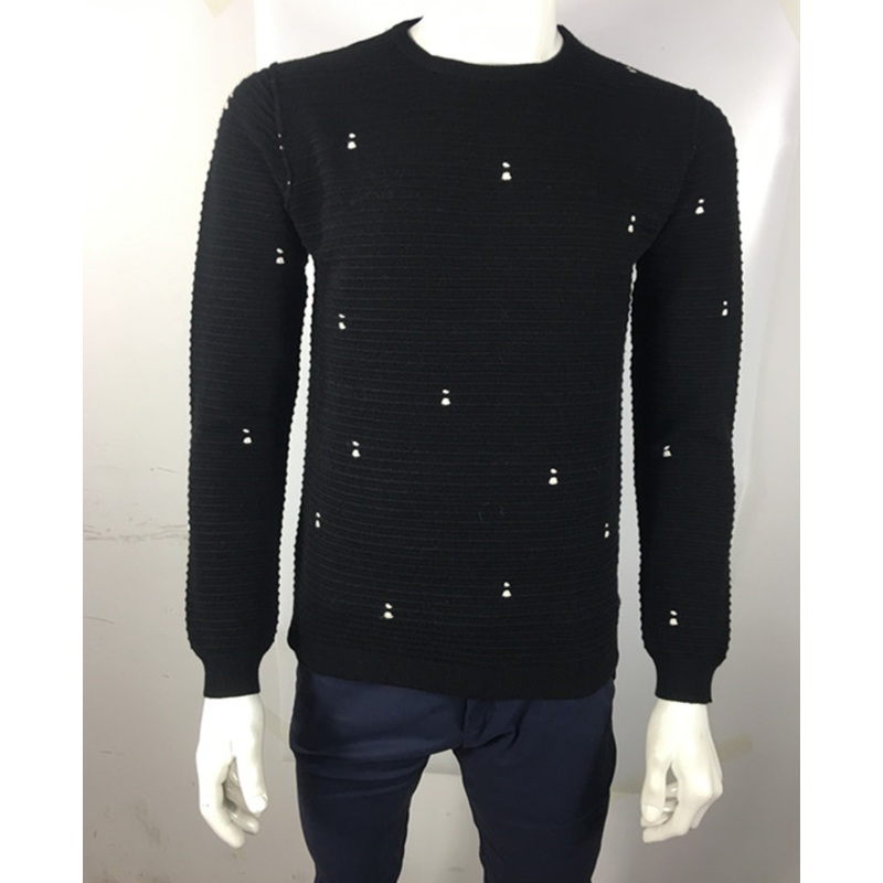 2018 New Style Mens Pullover Sweater with Stripe and DOT – Pullover Sweater and Sweater with Stripe and DOT price|S