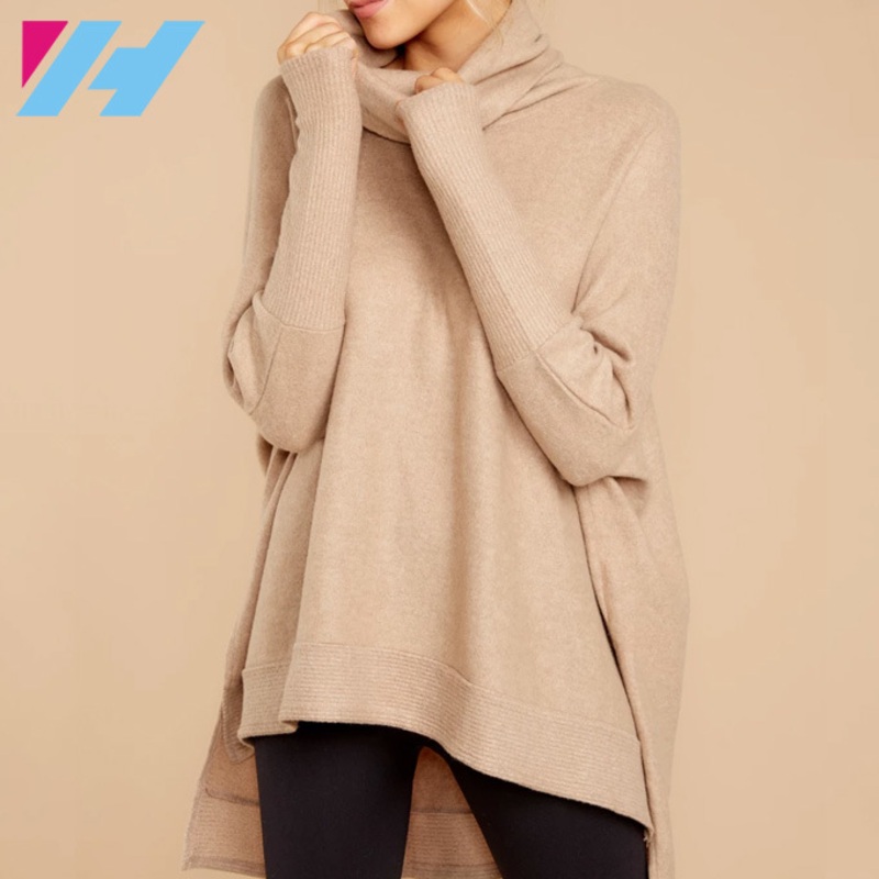 2019 Scarf Collar Pullover Cashmere Womens Cape Coat – Causal Sweater and Oversized Womens Coat price|S