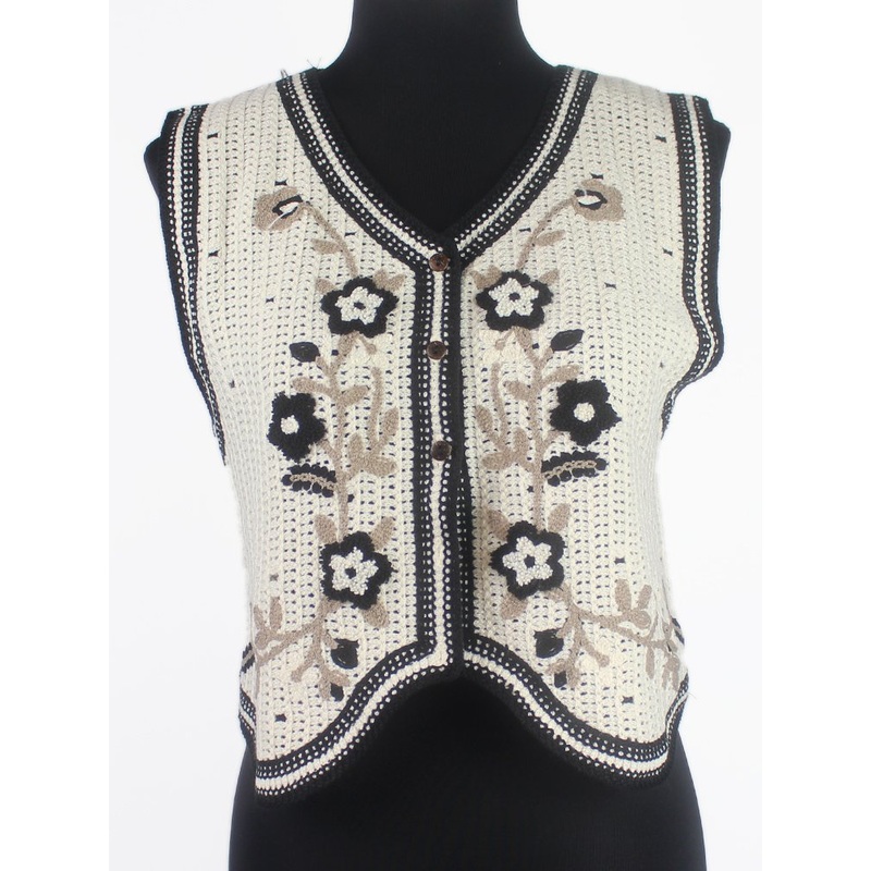 2021 V-Neck Womens Fashion Sweater Vest Clothing Towel Embroidery Sweater High Quality Knit Sweater – Women Sweater and Knit Sweater price|S