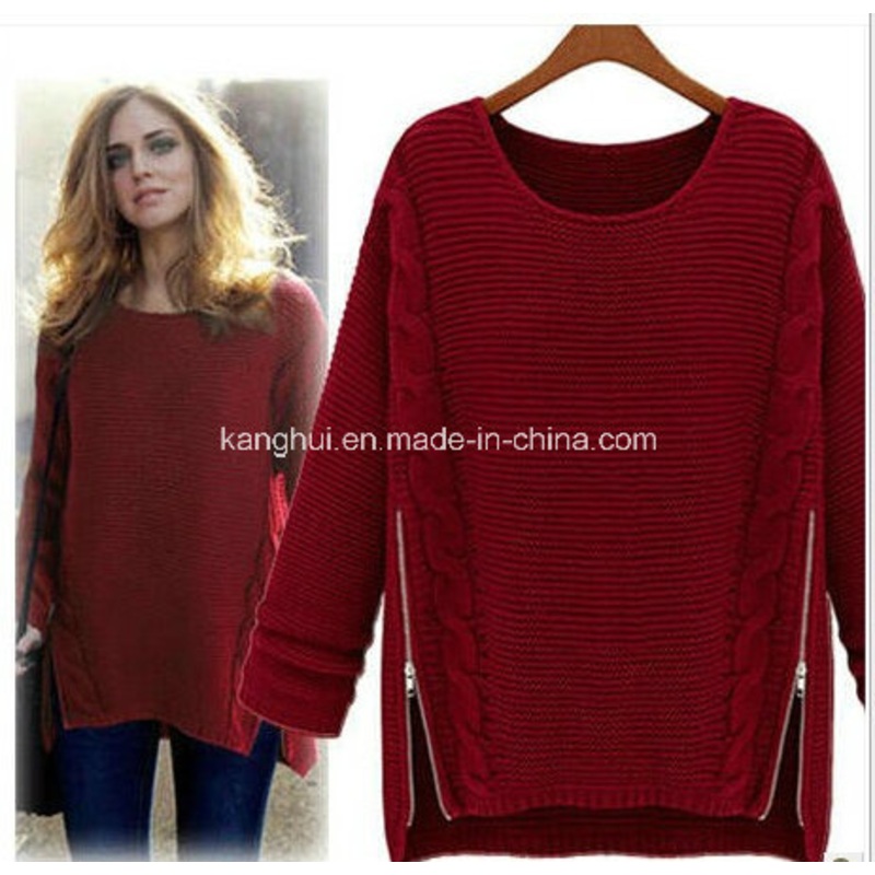 Big Size Round Collar Women Pullover Sweater for Autumn Winter – Pullover Sweater and Pullover price|S