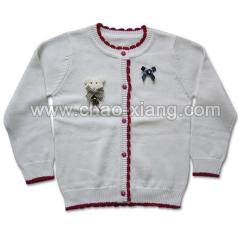 Girls Knitting Cardigan Sweater (CXK12003) – Cardigan and Girls Knitting Cardigan price|S