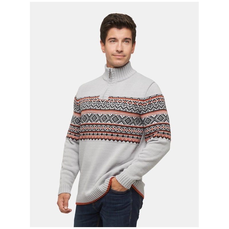 Half Zip High Neck Striped Pullover Men Sweaters 100% Organic Cotton Merino Wool Sweater Eco Friendly Sustainable Jacquard Men Sweater – Knitted Sweater Men and Christmas Winter Mens Sweaters price|S M L XL XXL Custom Accepted