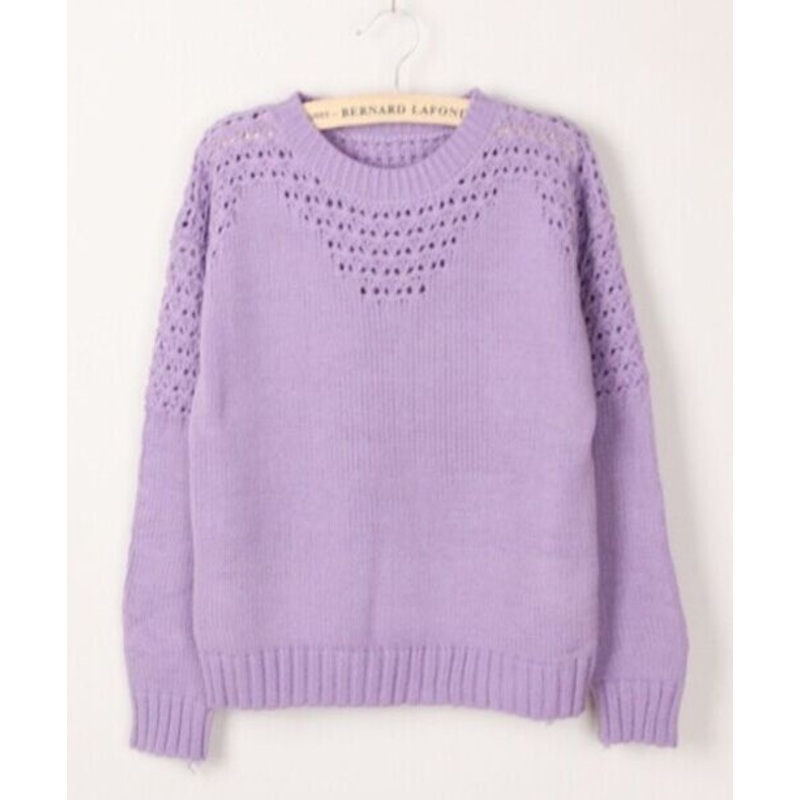 Hedging Hollow Sweater Female (BTQ097) – Knitted Sweater and Women Sweater price|S