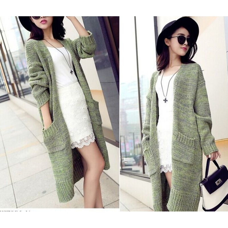 Long-Sleeved Cardigan Sweater Shawl Jacket Women (BTQ119) – Knitted Sweater and Women Sweater price|S