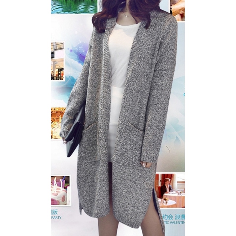 Loose Large Size Women Long Section of Flower Yarn Jacket (BTQ110) – Knitted Sweater and Women Sweater price|S