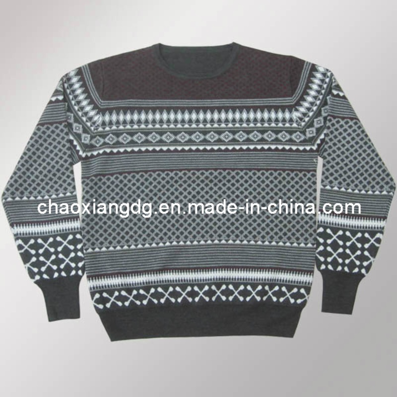 Mens Jacquard Fashion Wool Sweater Cx12m019 – Wool Sweater and Sweater price|S