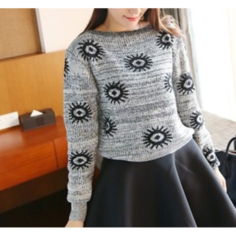 The Sun Pattern Sweater (BTQ059) – Knitted Sweater and Women Sweater price|S