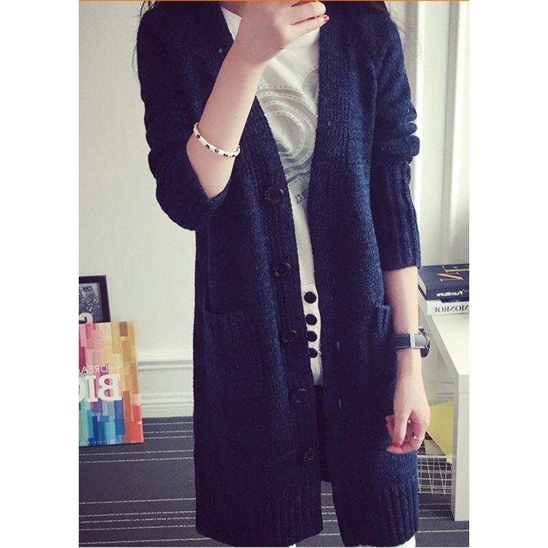 Womens Thin Cardigan Sweater Coat and Long Sections (BTQ117) – Knitted Sweater and Women Sweater price|S