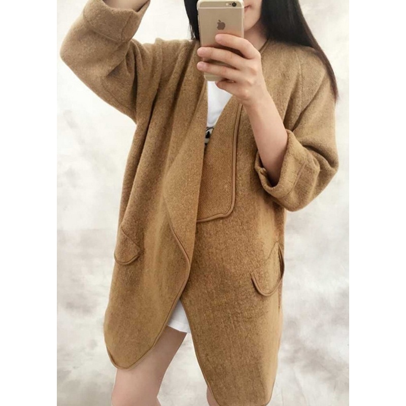 Big Yards Long Section of Blouses Irregular Coat (BTQ113) – Knitted Sweater and Women Sweater price|S