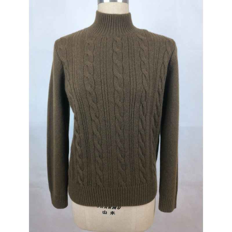 Cable Mock Neck Cashmere Pullover – Sweater and Cashmere price|M
